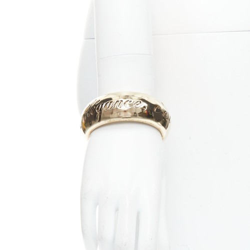 CHANEL 07P Vintage L'elegance C''est La Ligne script metal