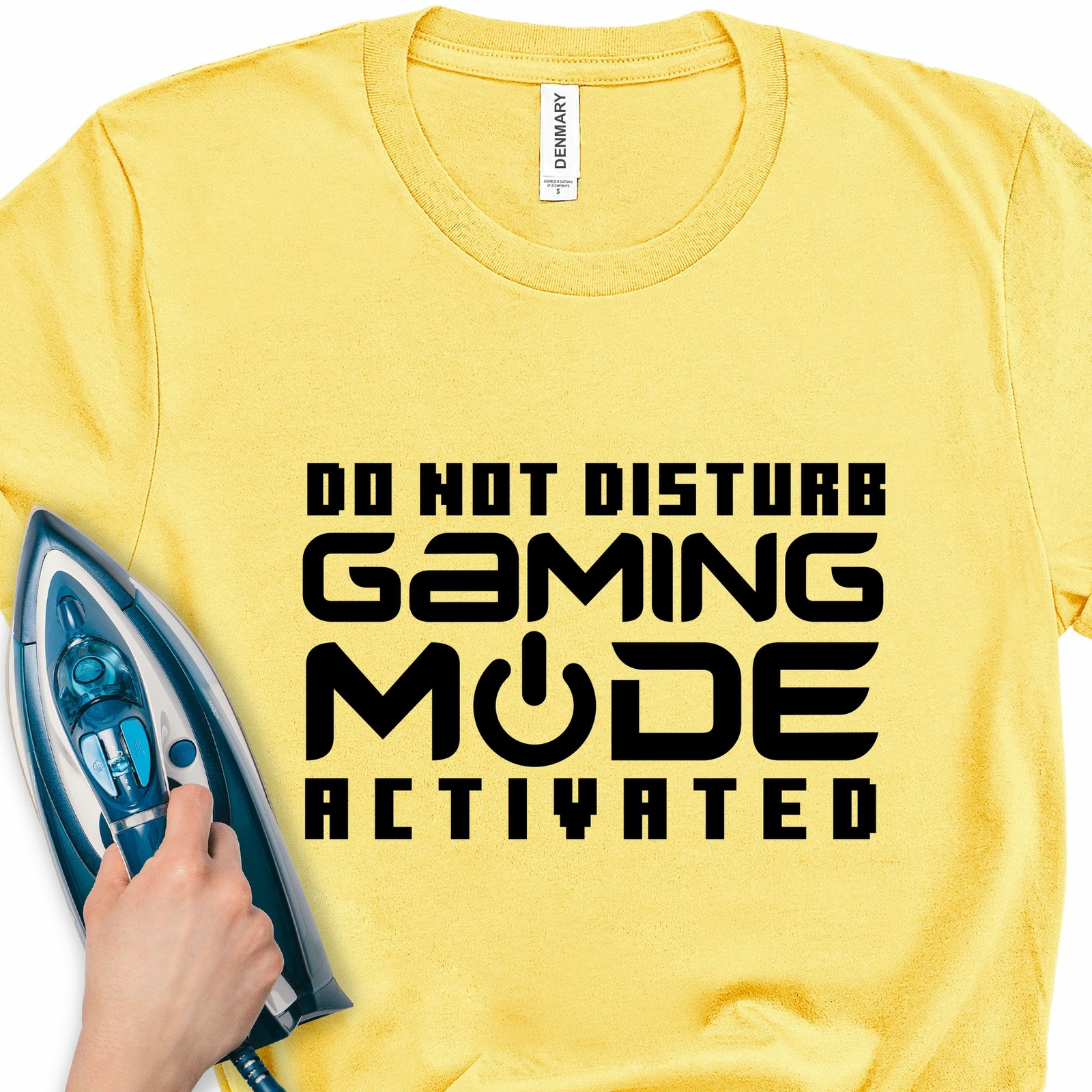 Iron-On Transfer Do Not Disturb Gaming Mode T-Shirt Vinyl Sticker Gift
