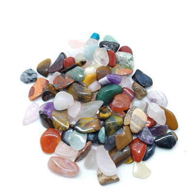 100 Assorted Crystals Tumble Stones 10 - 20mm Bulk Buy Gemstones