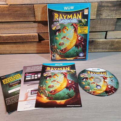Rayman Legends Nintendo Wii U GameStop Exclusive Video Game CIB Case Manual 