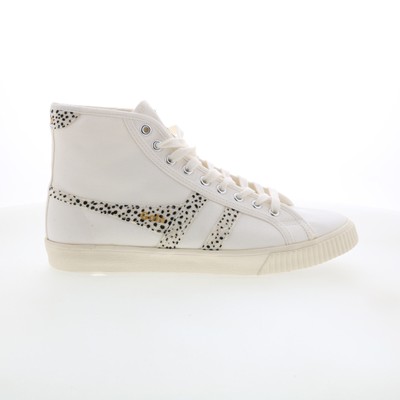 Gola Tennis Mark Cox High CLB093 Женские белые парусиновые кроссовки для стиля жизни 10