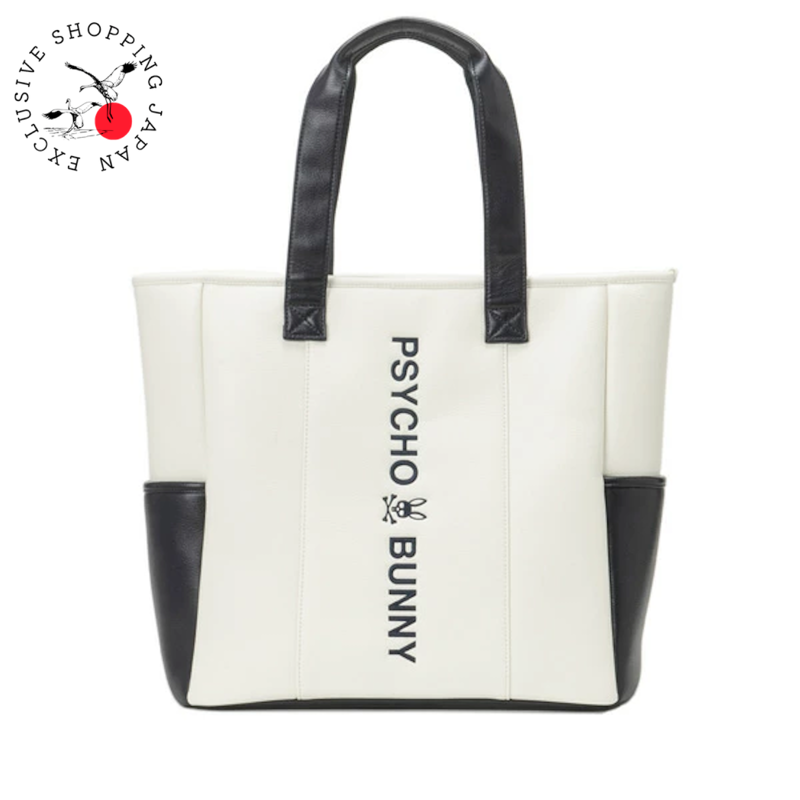 【新品】サイコバニー PBMG4FB4 とートートバッグ アイボリー Psycho Bunny Golf MONOGRAM Tote Bag White PBMG4FB6 2024
