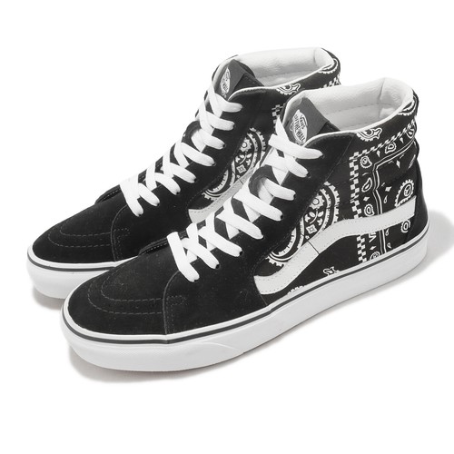 Vans Sk8-Hi Peace Paisley Черно-белая мужская повседневная обувь для образа жизни VN0A5JMJB0E