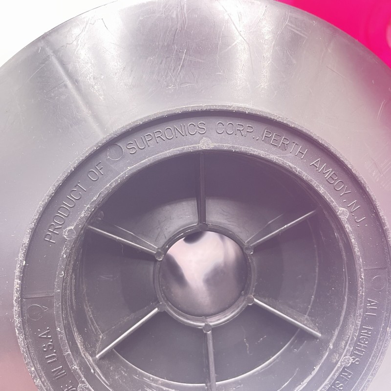Vintage Hot Pink Disk-Go-Case 45 RPM Vinyl Record Holder