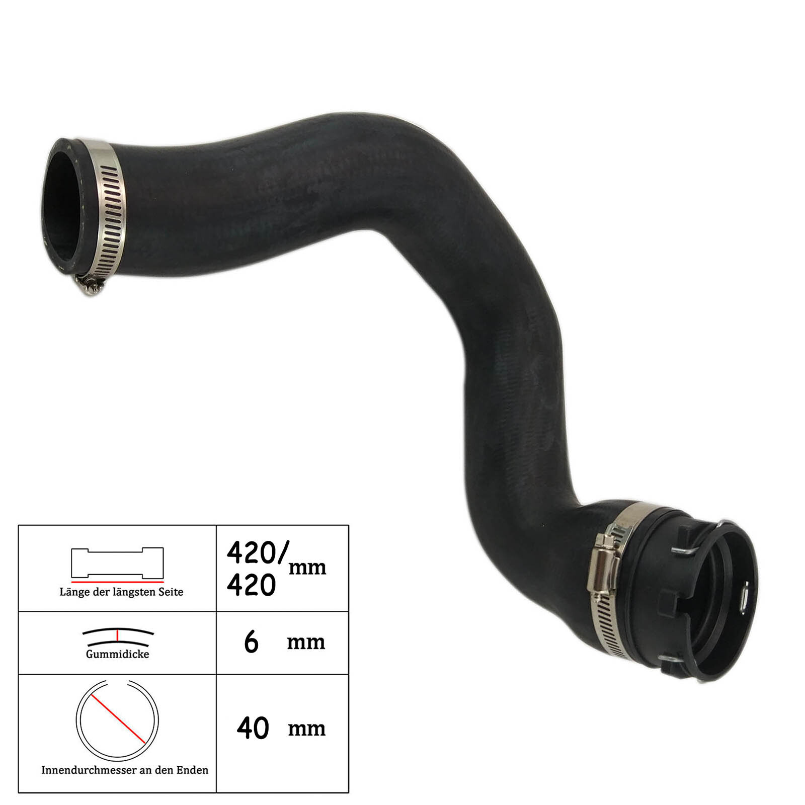 Rohr Turbo Schlauch Ladeluftschlauch für Fiat Bravo Lancia Delta 2.0 D Multijet