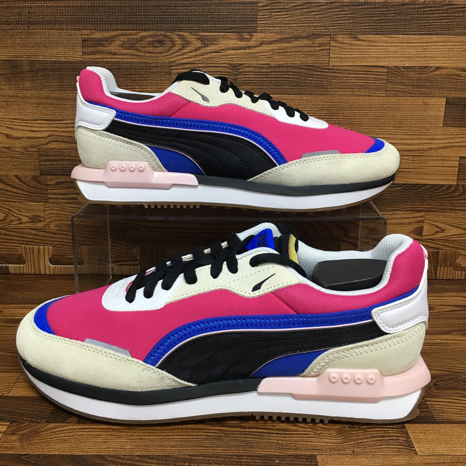 

Мужские кроссовки Puma City Rider, размер 8,5, белые, розовые кроссовки, Розовый, PUMA City