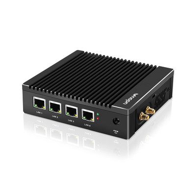 Micro Firewall Appliance In-Tel N3700 Quad Core, Fanless Mini PC 4 In-Tel 2.5...