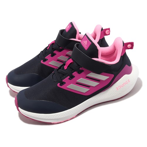 

Adidas EQ21 Run 2.0 EL K Pink Silver Black Детские кроссовки для дошкольного бега GZ2308, Черный, Eq21 Run 2.0 El K