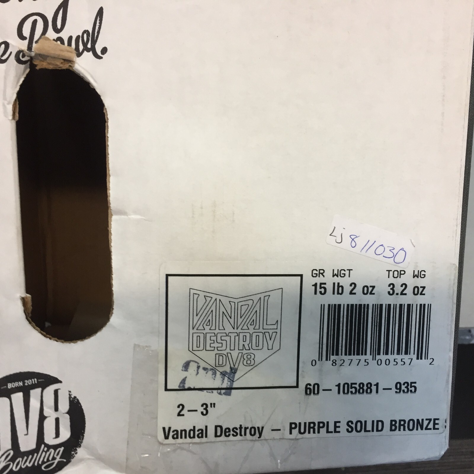 DV8 VANDAL DESTROY  PRO  CG   BOWLING  ball  15 lb   NEW IN BOX   #072