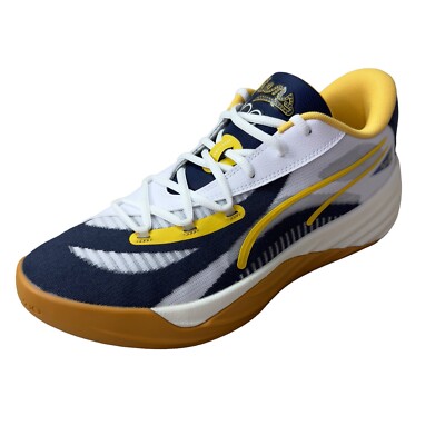PUMA All Pro Nitro x Navy Gold Low Top Harlem N.Y. Rens 100 Year's Men s 11 M