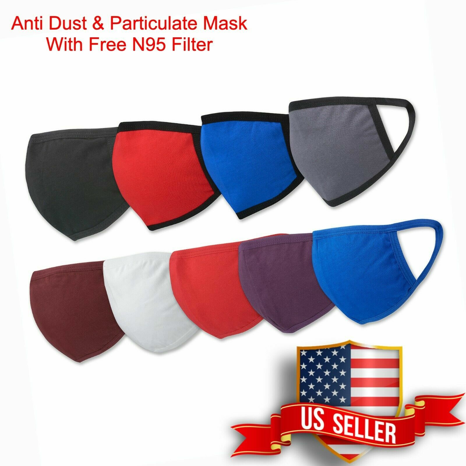 Unisex Face Mask Reusable Washable Cotton Cover Masks Fashion Cloth Men Women US
