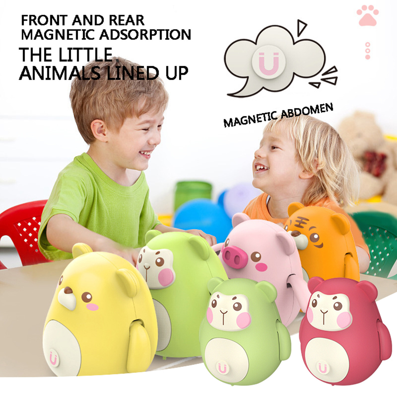 Children's Toy Follower Electromagnetic Animal Seesaw Perfect Suit