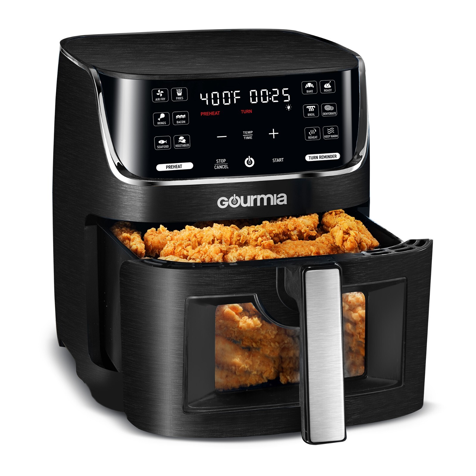 Gourmia 8 Qt Digital Window Air Fryer with 12 One-Touch Presets, Black, New | eBay Gourmia 8 Qt Digital Window Air Fryer with 12 One-Touch Presets, Black, New | eBay