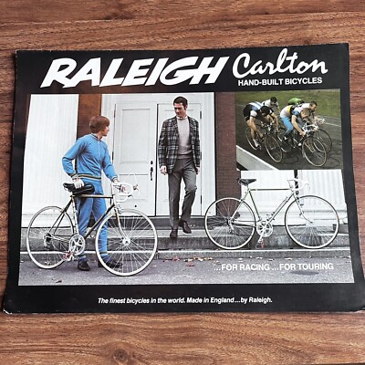 Vtg 1971 RALEIGH CARLTON Bicycles brochure catalog Professional International SC