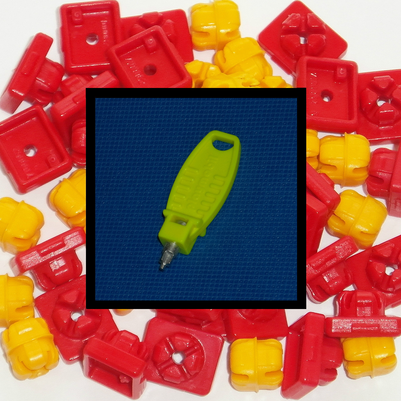 PLAYMOBIL * 50 x RED / YELLOW SYSTEM-X CONNECTORS * SPARE