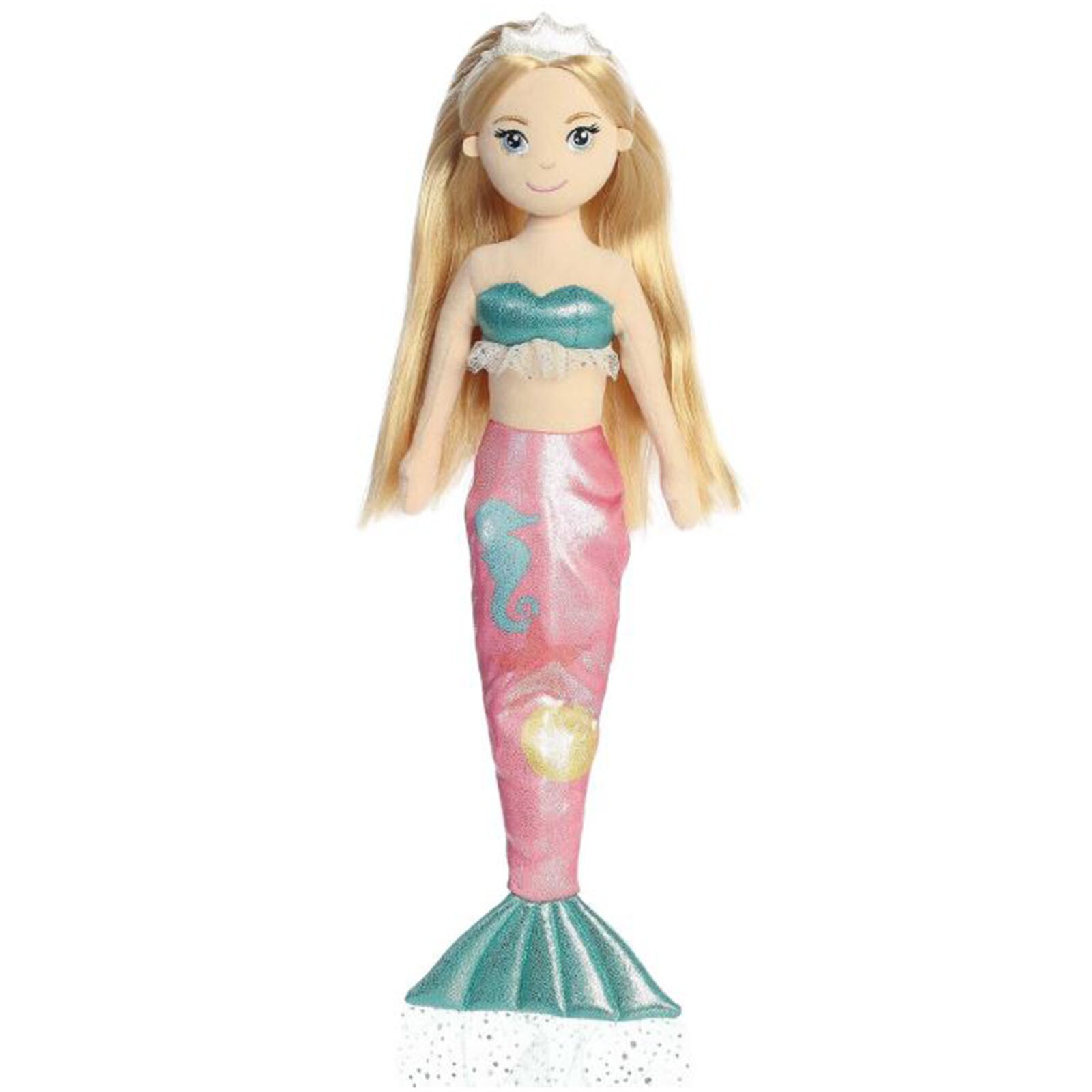Aurora Sea Sparkles Прибрежные блестки Песчаная 18 дюймовая плюшевая фигурка НОВАЯ В НАЛИЧИИ