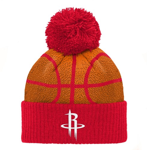 Outerstuff NBA Infants Houston Rockets B-Ball Heat вязаная шапка, один размер, оранжевый/красный