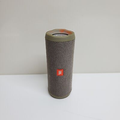 JBL FLIP4 Waterproof Gray Portable Bluetooth Speaker (UNTESTED)
