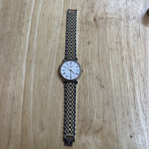 TISSOT 1853 Men Watch T870/970 1980'S Two Tone Band 36mm | eBay