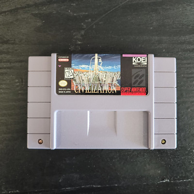 Sid Meier's Civilization for Super Nintendo SNES Cart Great Shape