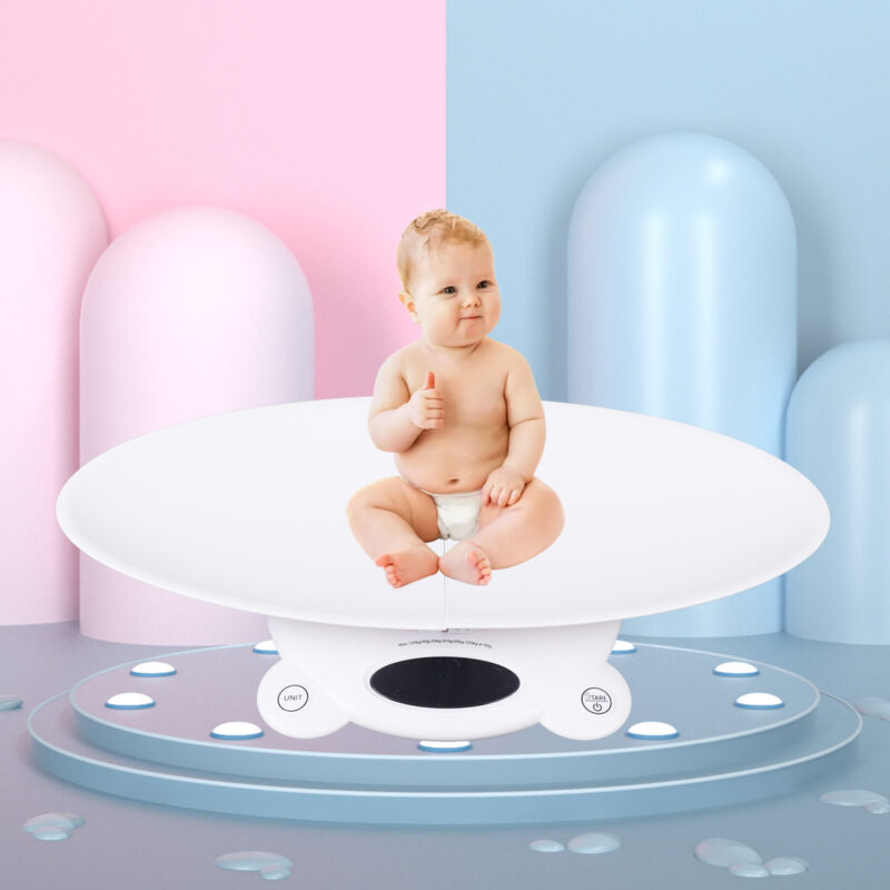 120KG Capacity Digital Pet Baby Infant Weighing Scale LCD Display Split Design