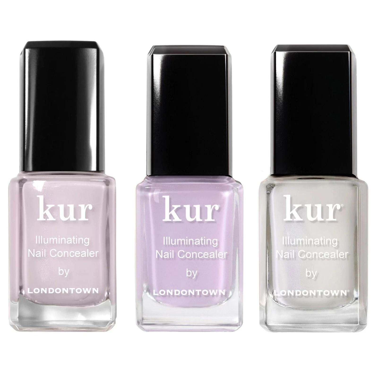 kur by Londontown Illuminating Nail Concealer Trio, 0.4 fl oz - New In Box
