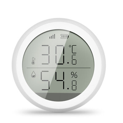 Tuya ZigBee Smart Home Temperature And Humidity Sensor Celsius Work with Alexa