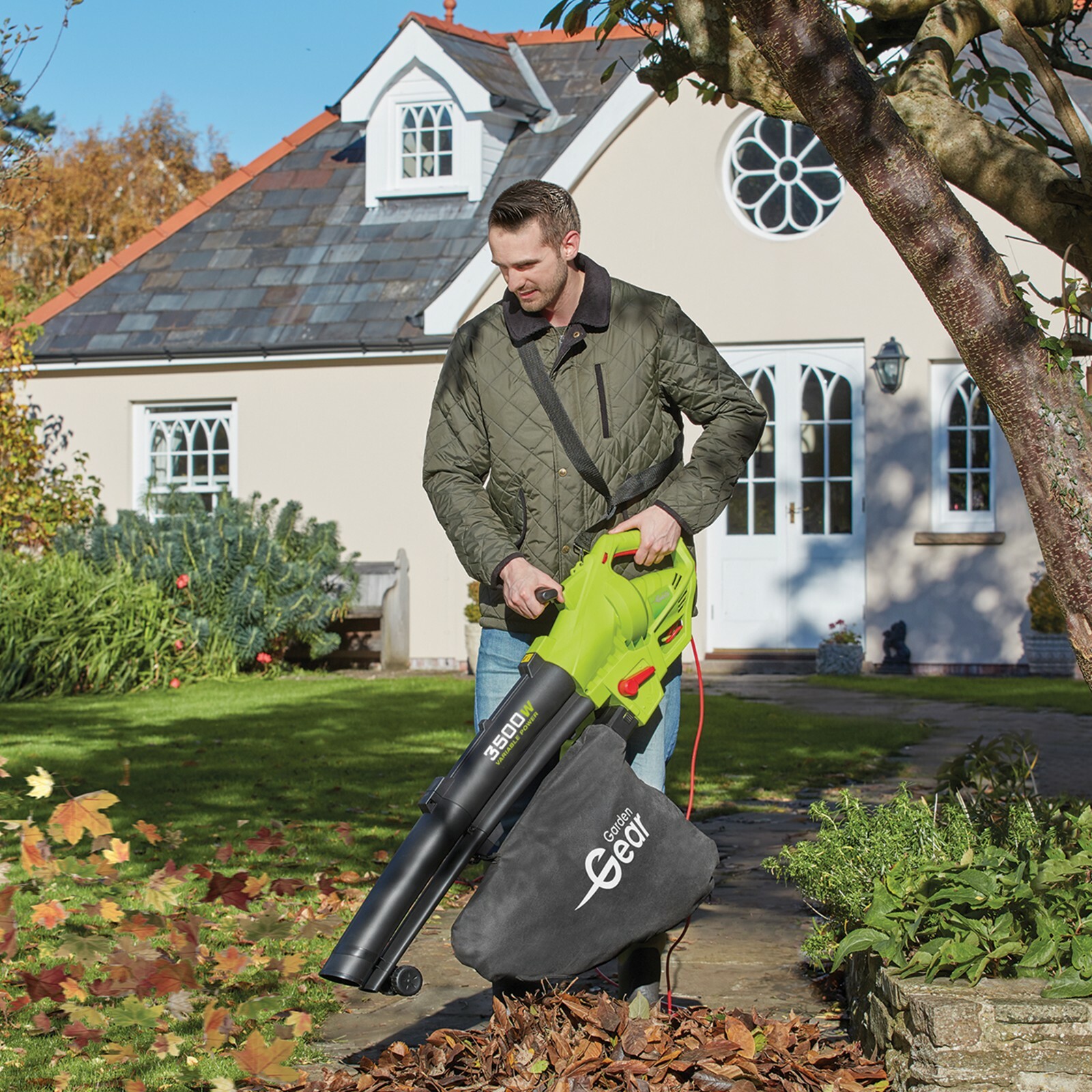 Garden Gear Electric Leaf Blower Vacuum Shredder Mulcher 45L 3in1 3500W 10M eBay