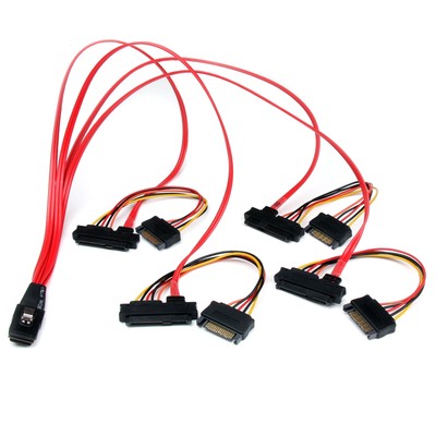 StarTech.com 50cm Internal Serial Attached SCSI Mini SAS Cable - SFF8087 to 4x S