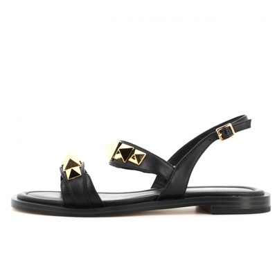 MICHAEL KORS MICHAEL KORS P22G DAMENSANDALEN 4OS2WRFA1L WREN FLAT SANDAL BLACK