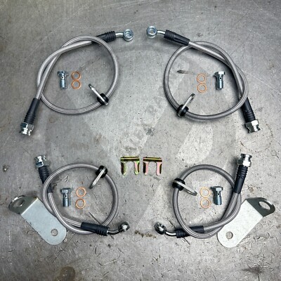 Stainless Steel Front and Rear Brake Line Kit for 06-11 Civic Si FG2 FA5
