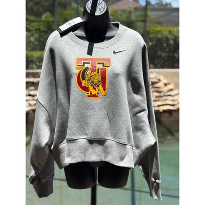 Nike Phoenix Fleece Tuskegee University Crew Sweatshirt Grey Medium ZW33302