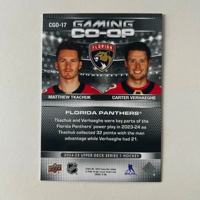 2024 Upper Deck Series 1 #CGO-17 Tkachuk/Verhaghe Gaming CO-OP Speckle