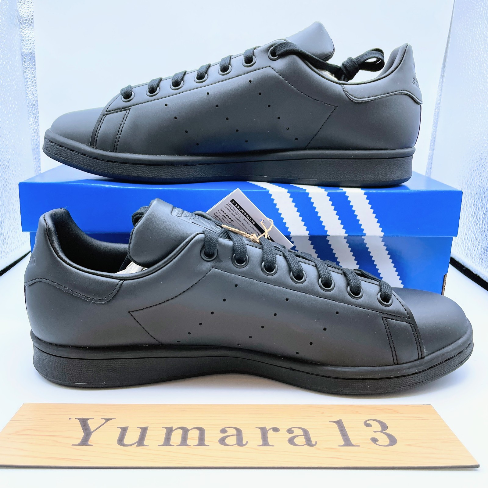 Size 10 - adidas Stan Smith Triple Black for sale online | eBay
