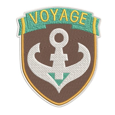 Nautical Anchor Patch Embroidered Iron-on Applique Ships Sail Boat Sailing