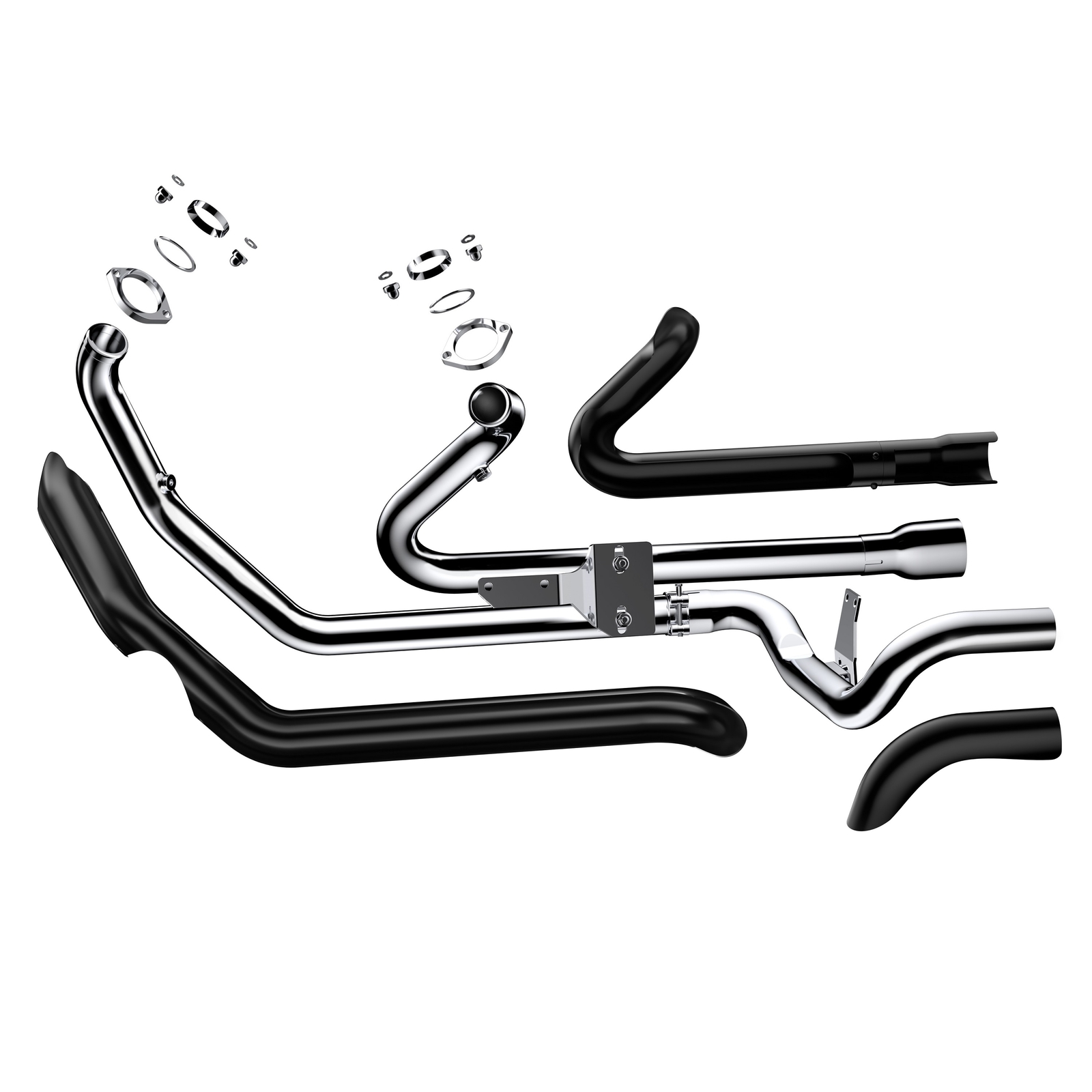CERAKOTE True Dual Head Pipes for Harley Touring Exhaust Headers 2017-up Models