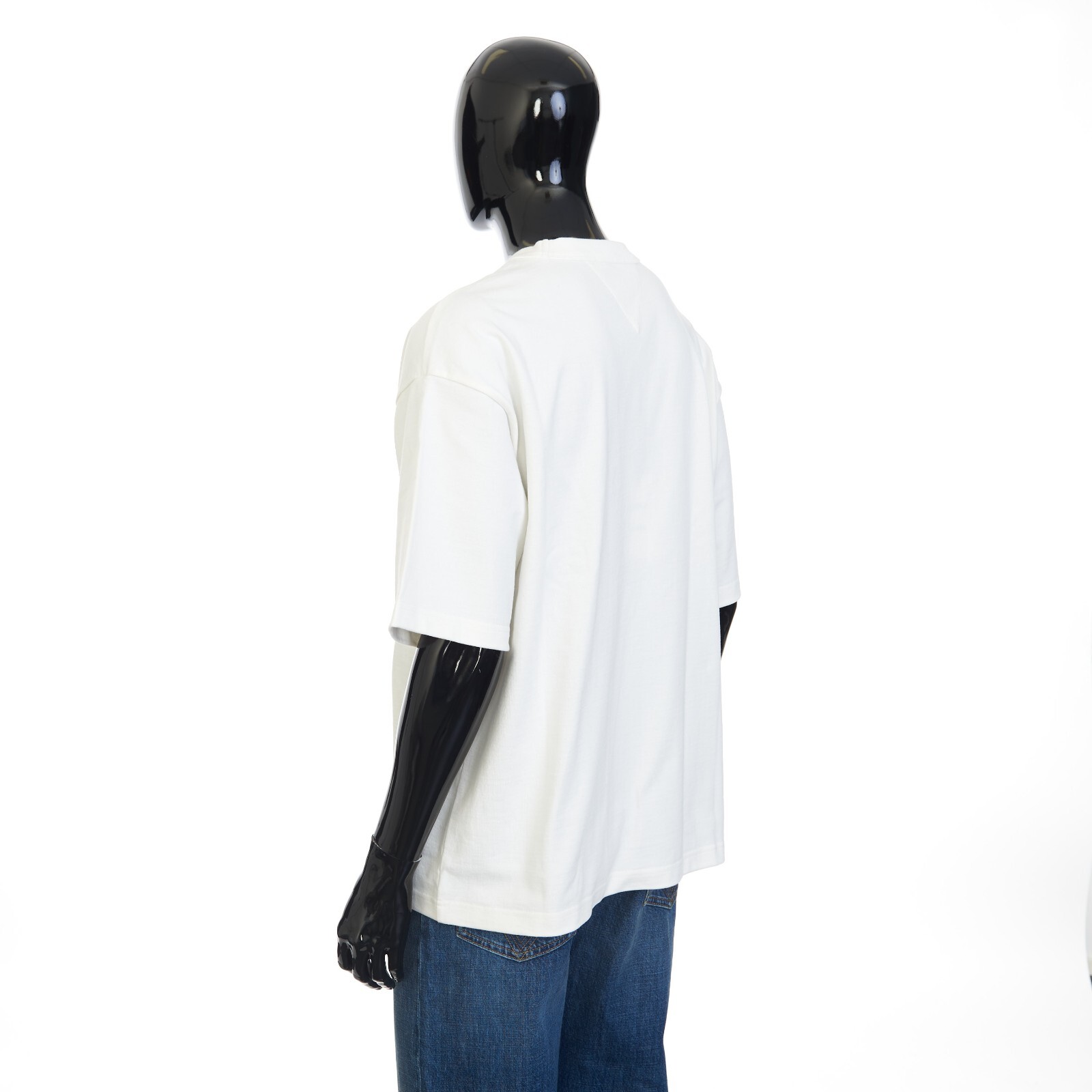 Pre-owned Bottega Veneta 550$ Chalk White T-shirt - Japanese Jersey, Pocket, Loose Fit