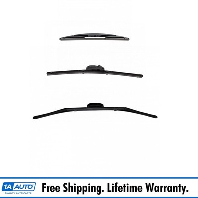 Trico Sentry & Exact Fit Windshield Wiper Blade Front & Rear 3pc Set