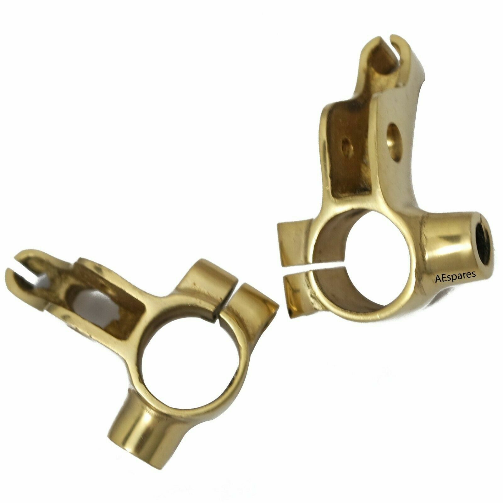 Fits Royal Enfield Early  Brass Brake & Clutch Lever Set 7/8" Handel Bar 