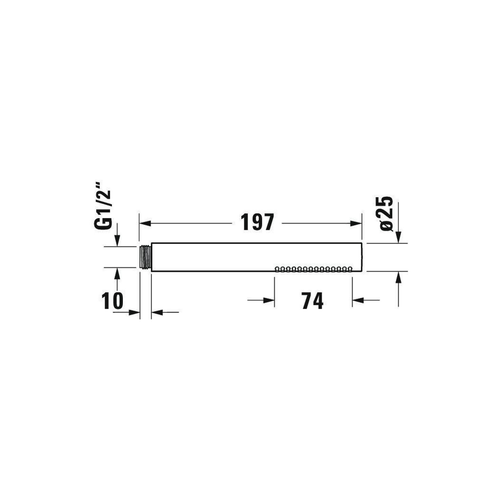 DURAVIT Stabbrause Duschbrause Duschkopf Regendusche Chrom NEU - Bild 4 von 6