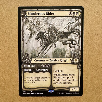 MTG ~ Murderous Rider SHOWCASE ~ ELD Throne of Eldraine ~ #287 ~ Rare ~ NM