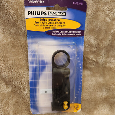 Philips Magnavox Deluxe Coaxial Cable Stripper - PM61041 - Qwik Ship!