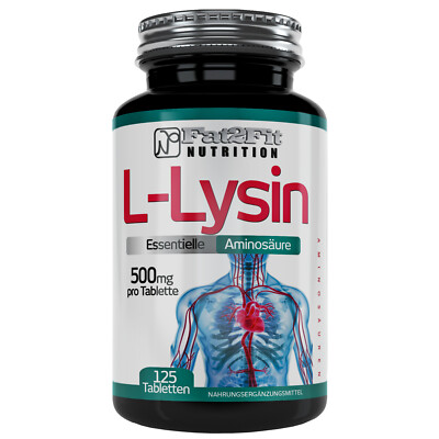 L-Lysin 125 Tabletten je 500mg Fettverbrennung Durchblutung Diät abnehmen Diet