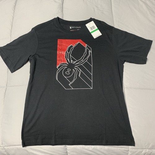 【SPYDER】 Men's slogan short sleeve t-shirt /追跡付 SPYDER】 Men's slogan short sleeve t-shirt /追跡付 SPYDER