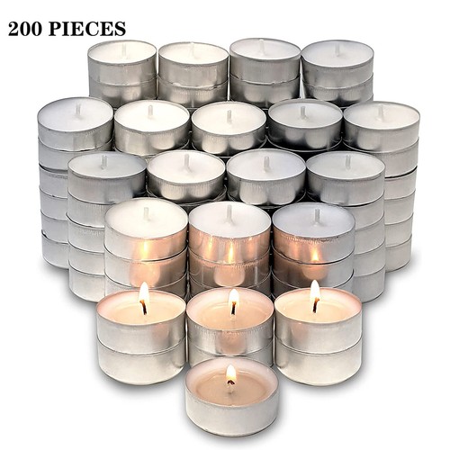 Light Candles 2.5hr Burning Time White Unscented Long Lastin