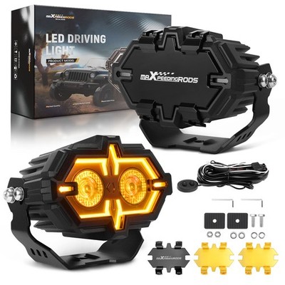 Off-Road LED Auxiliary Light For Trucks ATVs 4.5x2.5inch 108W Aluminum Die-Cast