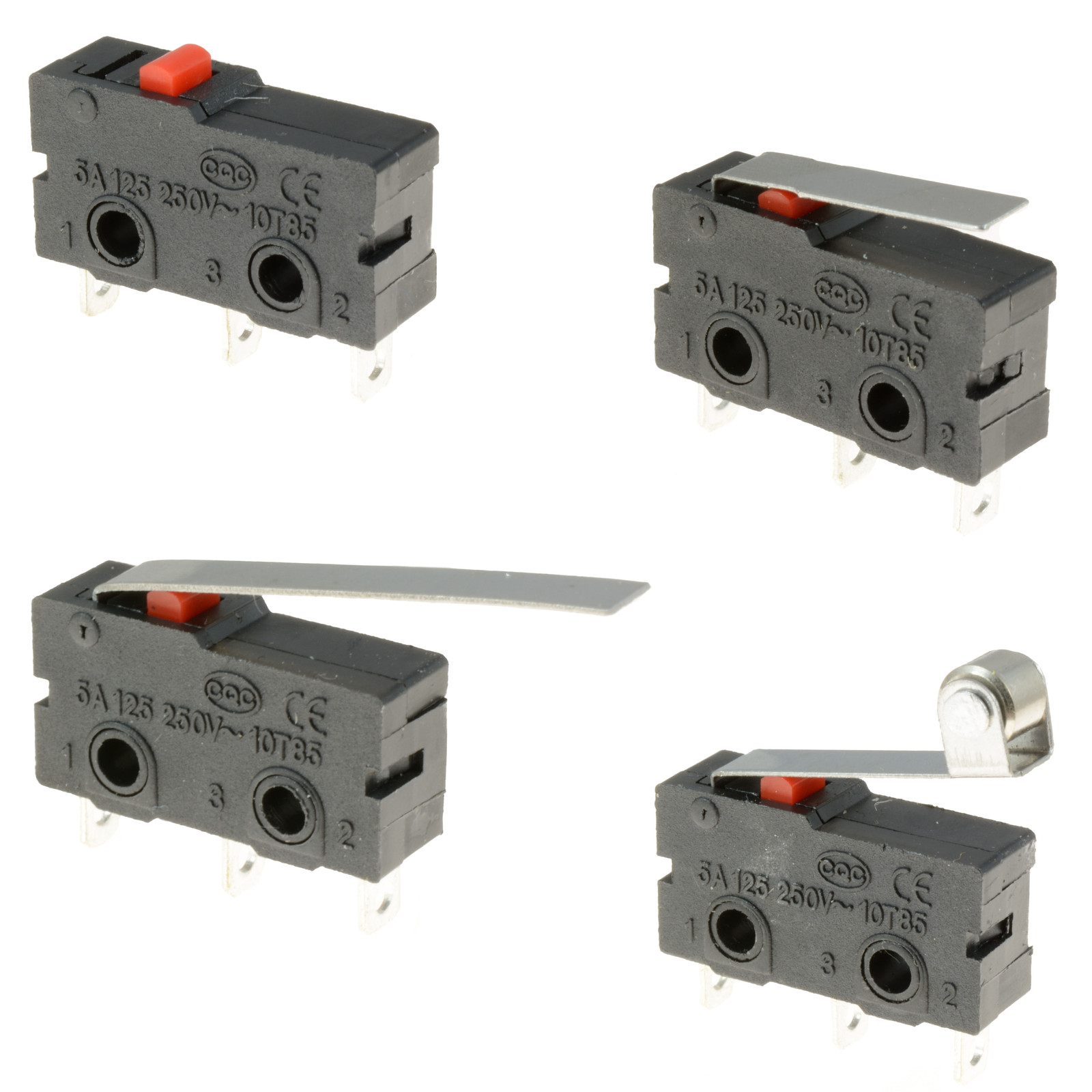 V4 Microswitch SPDT 5A Lever / Roller Micro Switch eBay