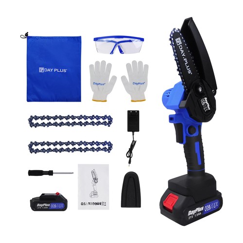 4inch One-Hand Saw Electric Chain Saw Wood Cutter Chainsaw Woodworking Brushless