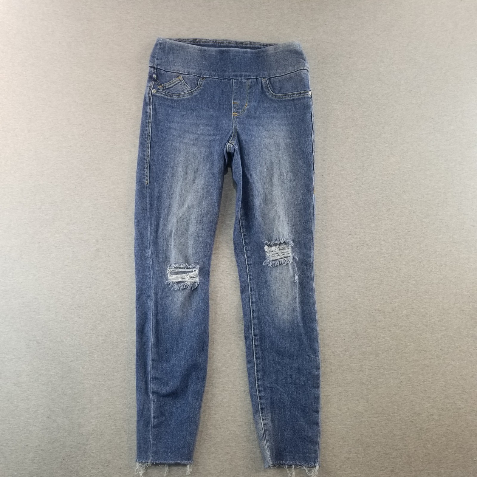 Rock & Republic Jeans Women's Sz 4 Fever Pull On Med Wash Normcore Grannycore