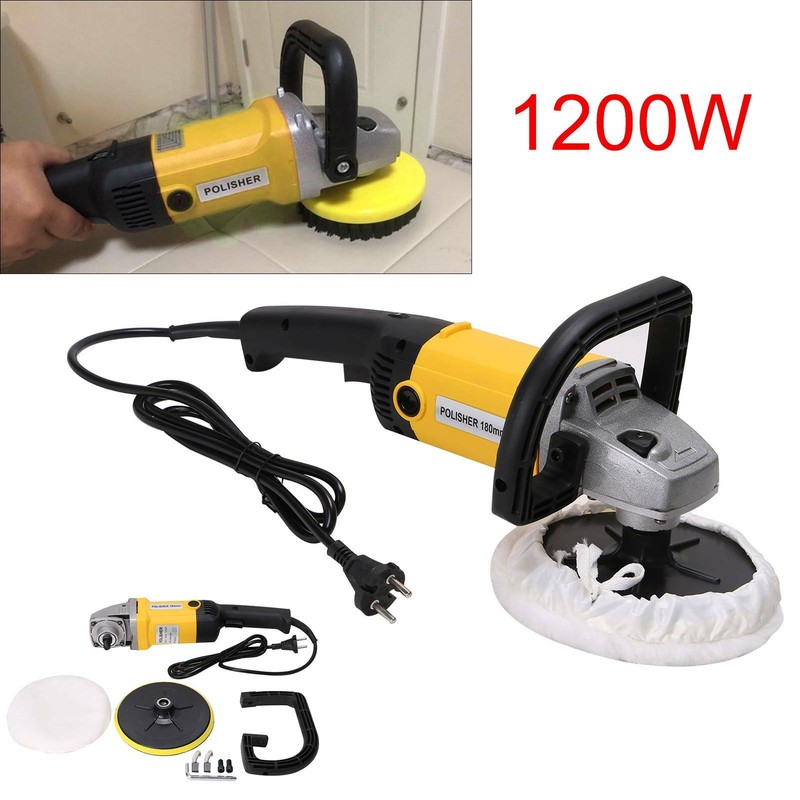 Profi Poliermaschine Polierer Schleifmaschine Auto Politur 1200W Zubehör Set